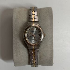 Women's Carriage by Timex Two-Tone Stretch Band Watch